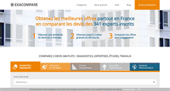 Desktop Screenshot of exacompare.fr