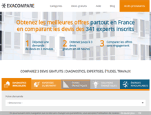 Tablet Screenshot of exacompare.fr