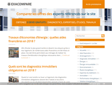 Tablet Screenshot of blog.exacompare.fr